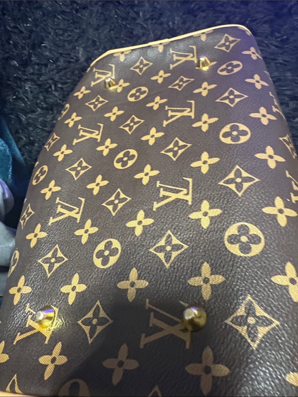Louis Vuitton Monogram Canvas Satchel in Brown with Tan Leather - Picture 4 of 4